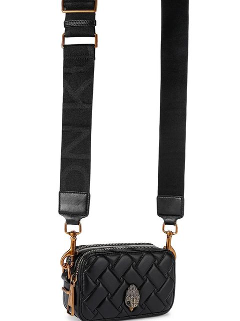 Kurt Geiger London torebka skórzana Kensington kolor czarny 5389100109