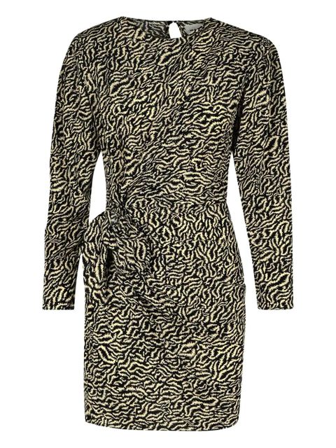 ISABEL MARANT Dulce patterned mini dress - Black