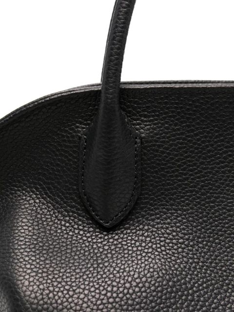 The Row Agnes 12 grained-leather tote bag - Black