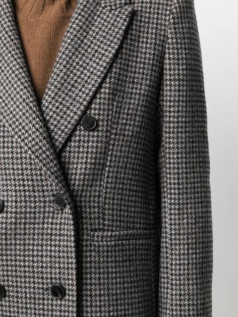 Ba&Sh Nino houndstooth blazer coat - Black