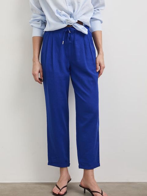 Medicine spodnie chinos damskie z lnem - zdjęcie produktu nr 1