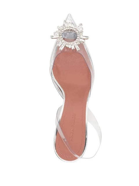 Amina Muaddi Begum 70mm slingback pumps - White - zdjęcie produktu nr 2