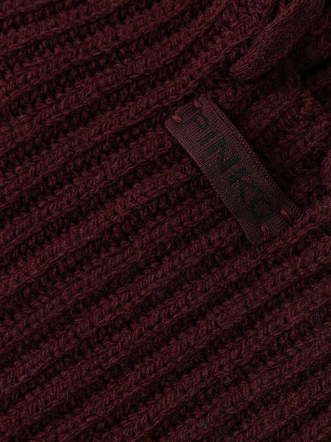 Pinko kominiarka wełniana kolor bordowy 104494 A2Z1