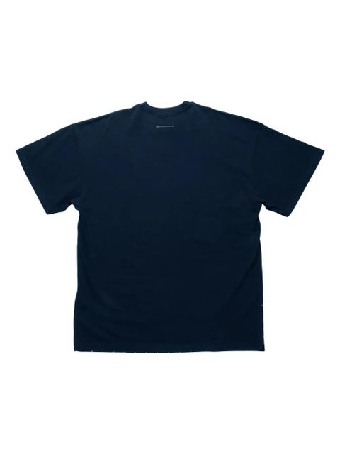 MM6 Maison Margiela graphic-print T-shirt - Blue - zdjęcie produktu nr 2