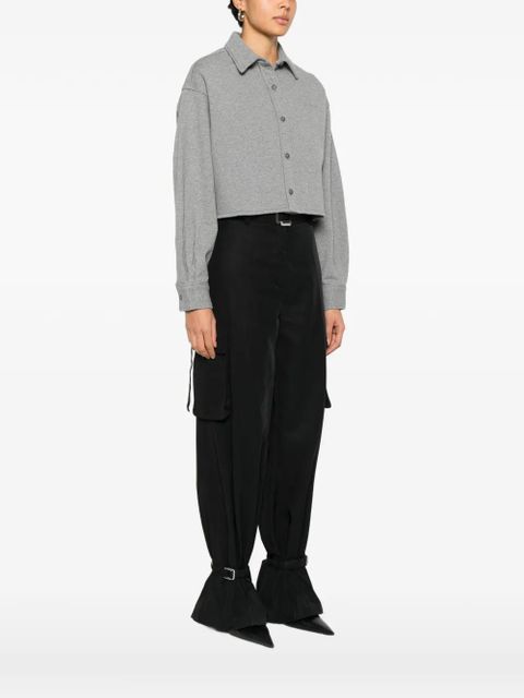 Alexander Wang buttoned cropped top - Grey - zdjęcie produktu nr 2