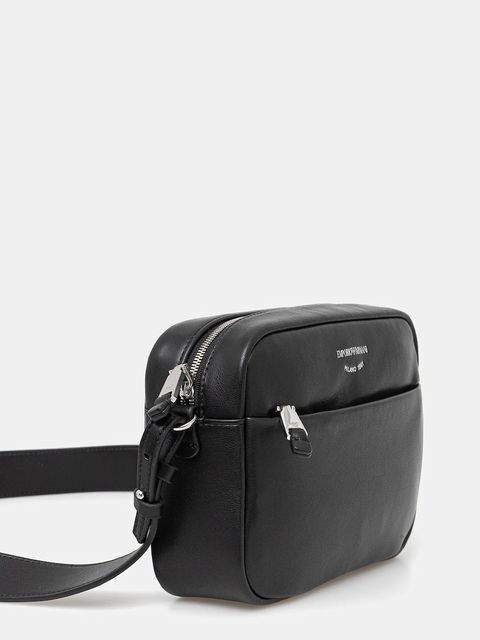 Emporio Armani torebka skórzana kolor czarny EW003032 AF19229 - zdjęcie produktu nr 2