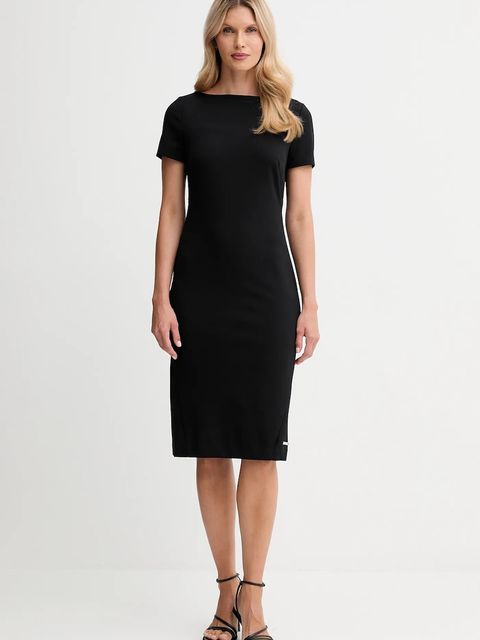 Calvin Klein sukienka kolor czarny mini prosta LV044D063G - zdjęcie produktu nr 1