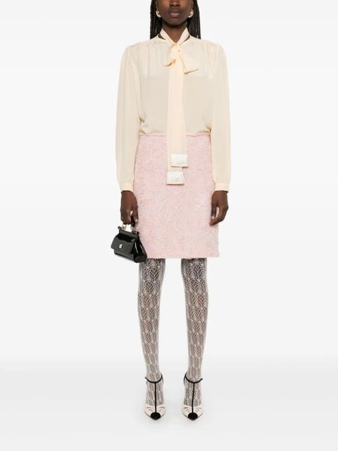 Valentino Garavani attached-scarf shirt - Neutrals