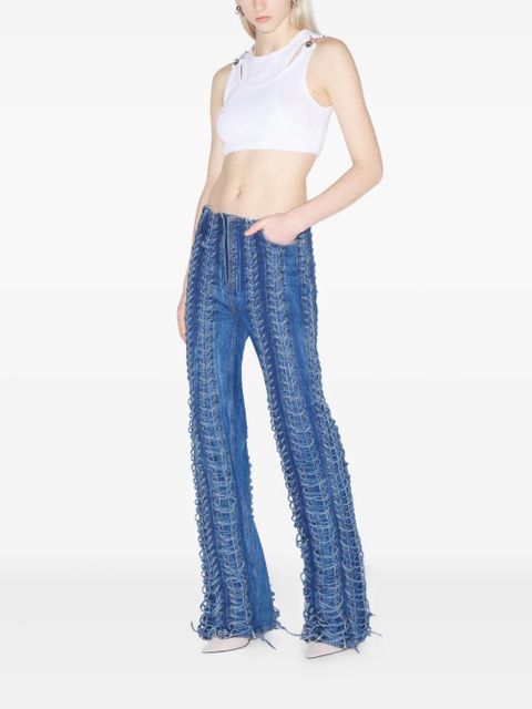 Jean Paul Gaultier The Lace-Up jeans - Blue