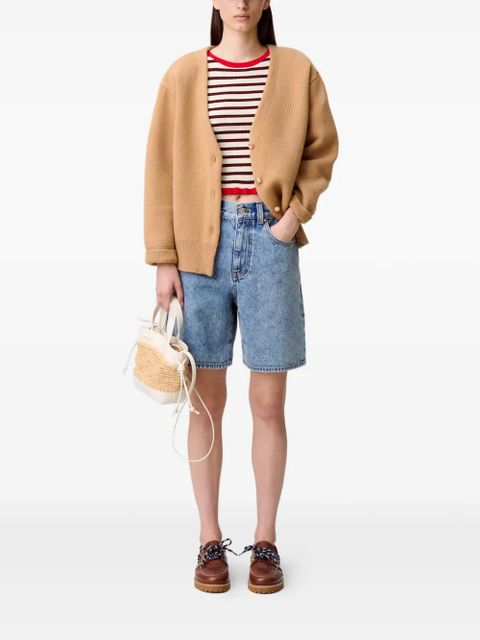 Claudie Pierlot button embroidered-logo cardigan - Neutrals - zdjęcie produktu nr 2