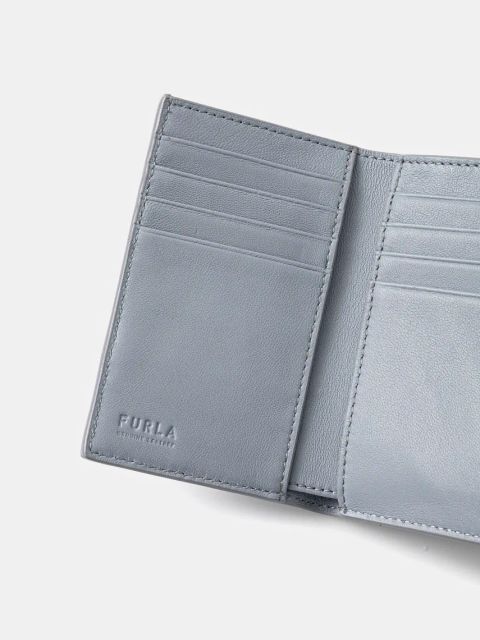 Furla portfel skórzany damski kolor niebieski WP00225 ARE000 55000
