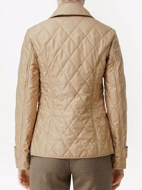Burberry diamond-quilted jacket - Neutrals