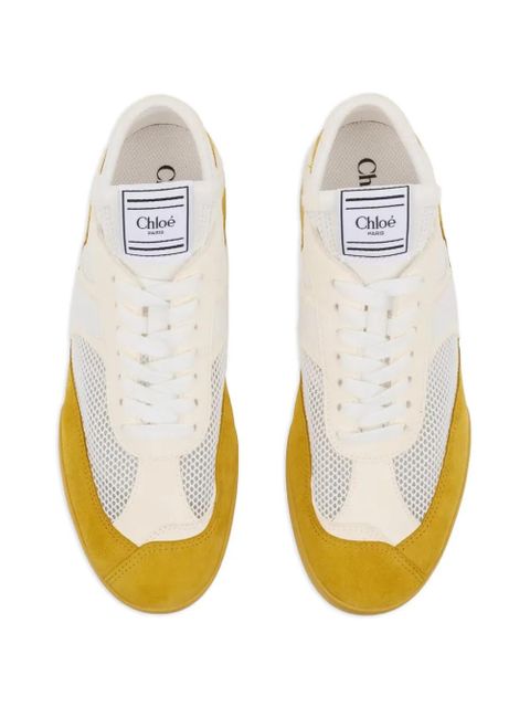 Chloé Kick mesh-panels sneakers - Neutrals