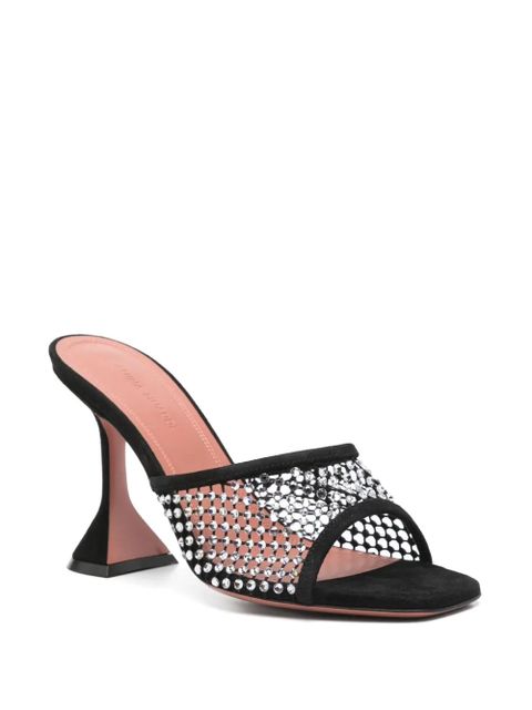 Amina Muaddi 100mm Lupita sandals - Black - zdjęcie produktu nr 2