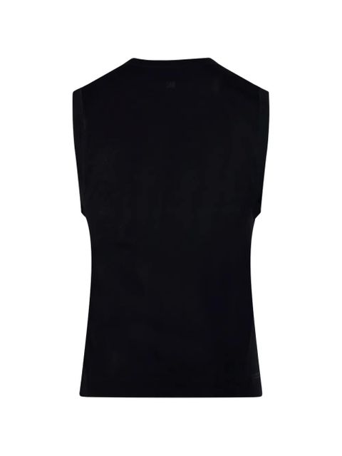 AMI Paris Ami de Coeur tank top - Black - zdjęcie produktu nr 2