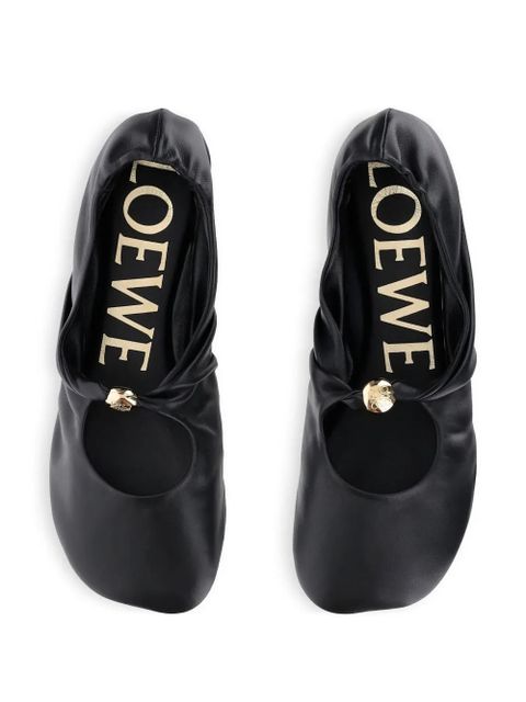 LOEWE Pebble soft ballet flats - Black
