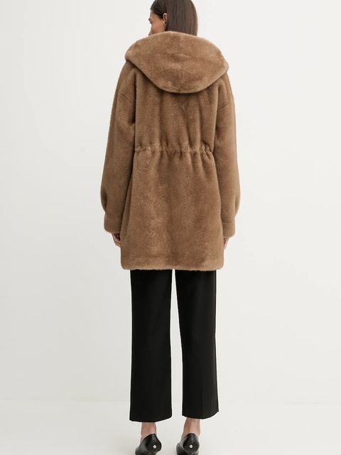 Answear.LAB płaszcz kolor beżowy