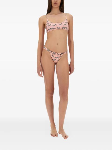 MC2 Saint Barth zebra-print bikini top - Pink - zdjęcie produktu nr 2