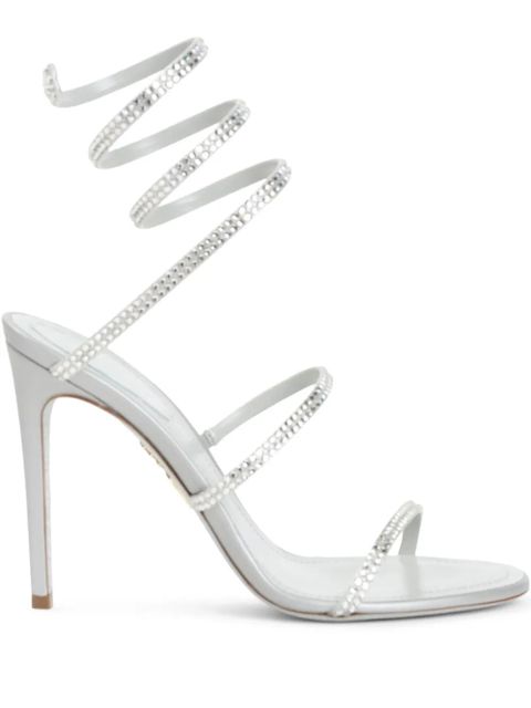 René Caovilla 105mm Cleo satin sandals - Silver - zdjęcie produktu nr 1
