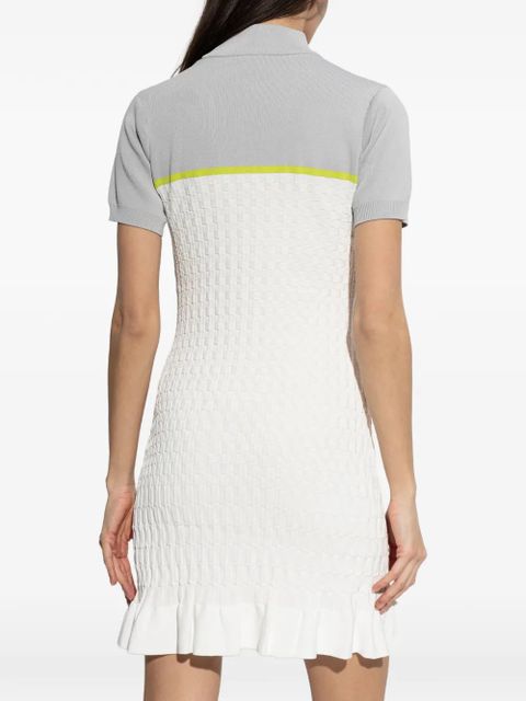 Casablanca zip-up mini dress - White