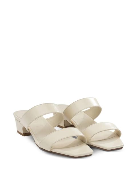 Aeyde Kami double-strap square-toe sandals - Neutrals