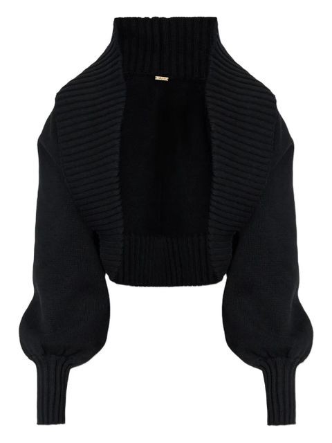 Cult Gaia COREY balloon-sleeve cardigan - Black - zdjęcie produktu nr 1