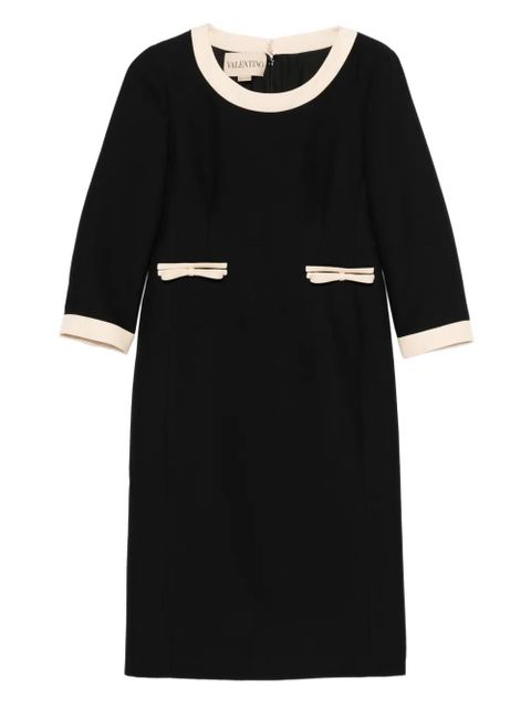 Valentino Garavani bow-embellished round-neck dress - Black - zdjęcie produktu nr 1