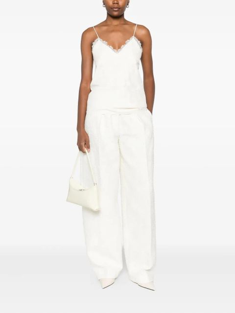 Róhe lace-detail cami top - Neutrals