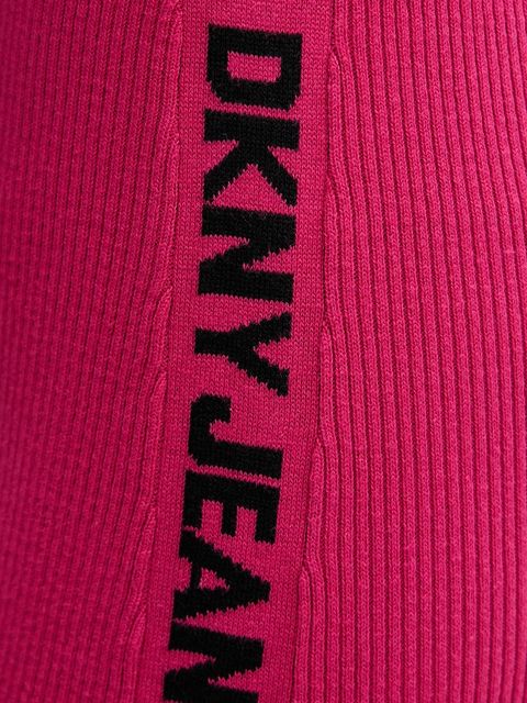 Dkny sukienka kolor różowy midi dopasowana DJ5R0752