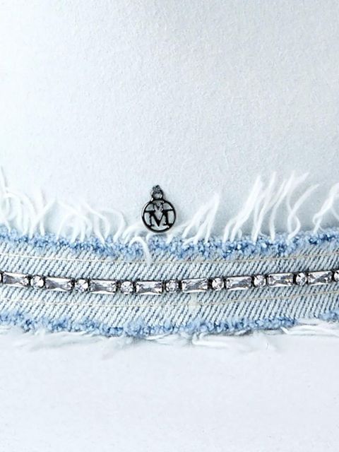 Maison Michel Eliza wool-felt fedora hat - Blue - zdjęcie produktu nr 2