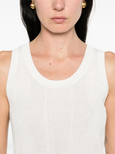 Weekend Max Mara ribbed tank top - White