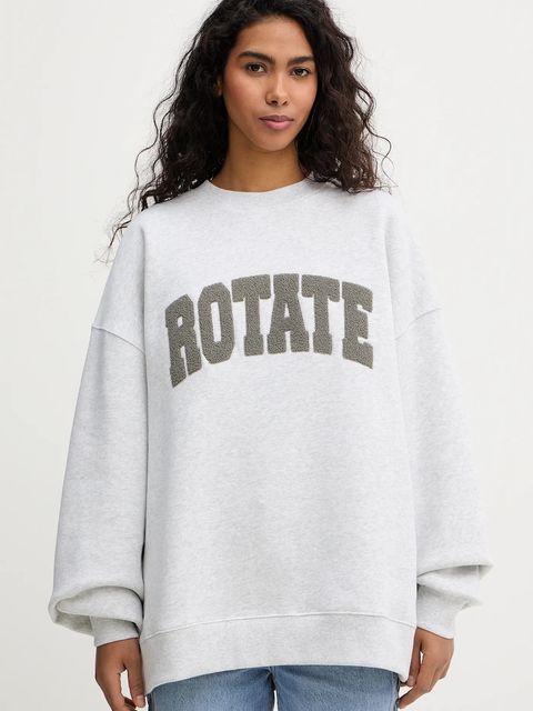 Rotate bluza bawełniana damska kolor szary z aplikacją 1158341473 - zdjęcie produktu nr 1