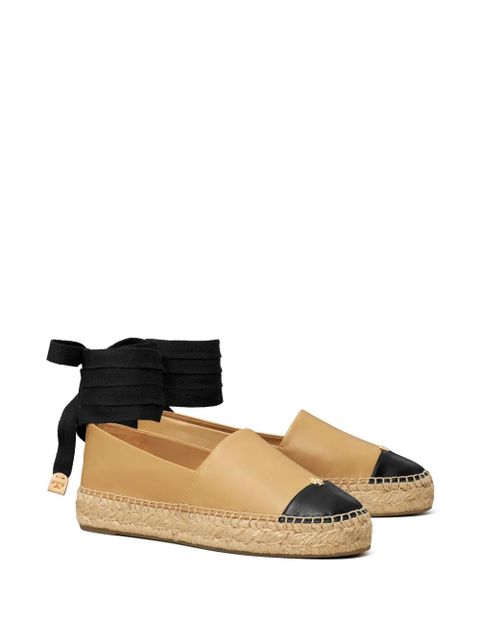 Tory Burch colourblock espadrilles - Brown