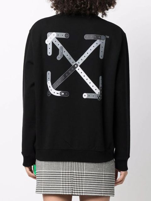 Off-White Arrows-print logo sweatshirt - Black