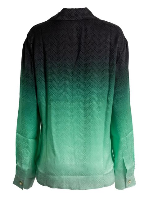 Casablanca gradient geometric-pattern shirt - Green - zdjęcie produktu nr 2
