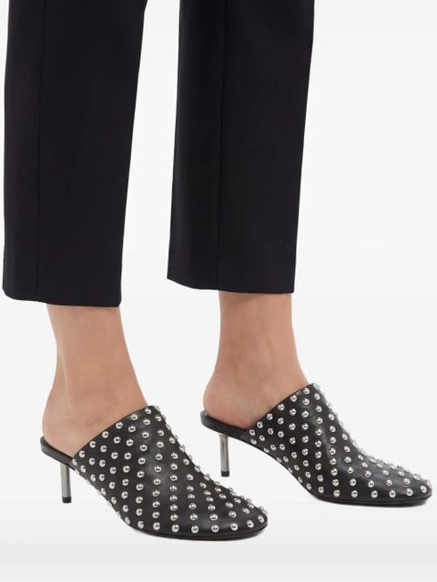Jil Sander 60mm stud-embellished mules - Black
