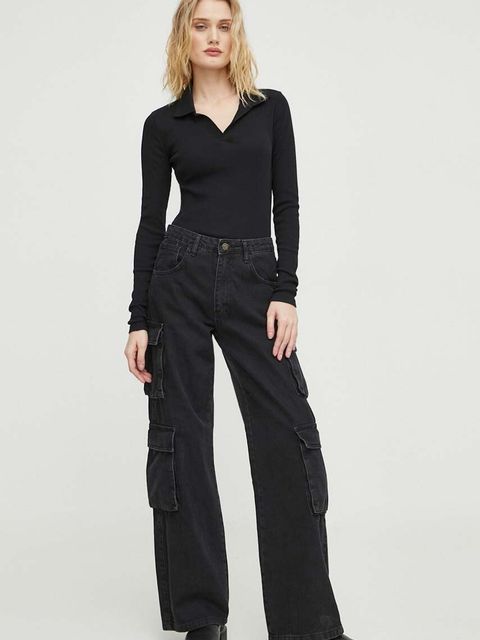 G-Star longsleeve bawełniany kolor czarny - zdjęcie produktu nr 2