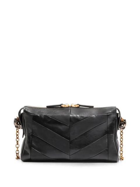 Valentino Garavani small Panthea chevron-quilted shoulder bag - Black