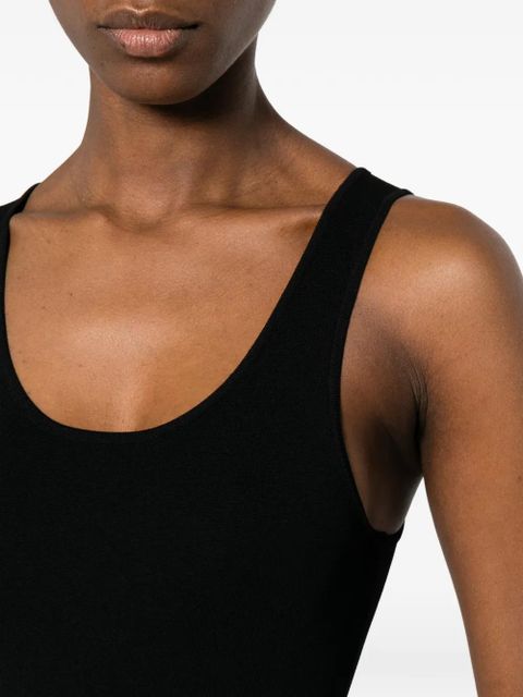 ENTIRE STUDIOS scoop-neck bodysuit - Black