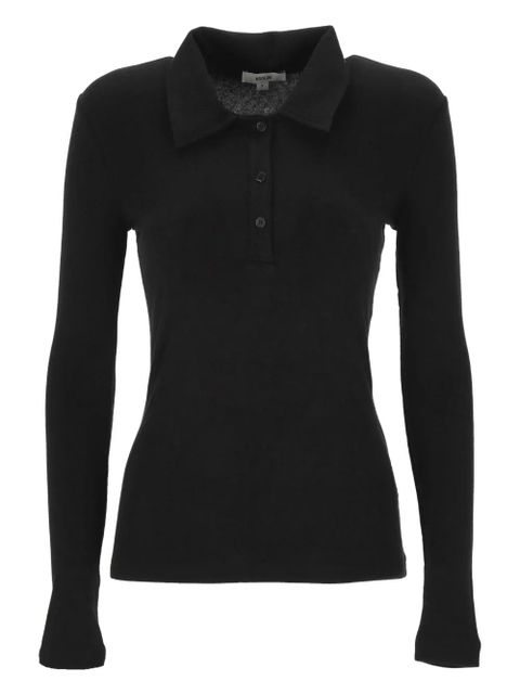 AGOLDE buttoned polo top - Black - zdjęcie produktu nr 1