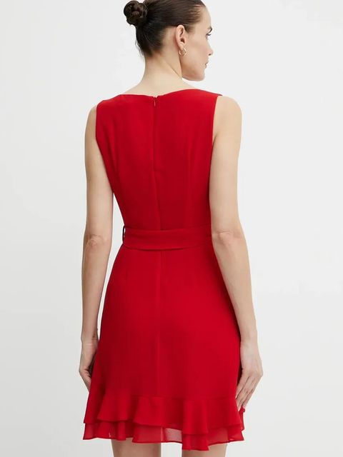 Morgan sukienka ROSVAL kolor czerwony mini prosta ROSVAL