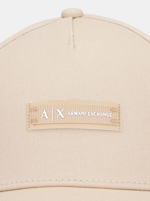 Armani Exchange czapka z daszkiem bawełniana kolor zielony XW001502 AF19099 - zdjęcie produktu nr 1