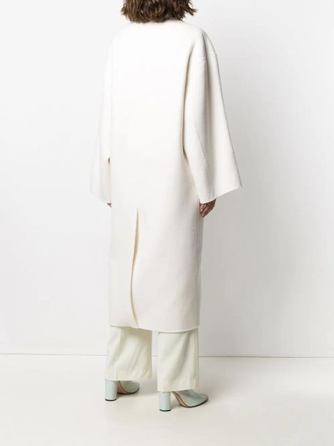 LouLou de Saison Borneo double breasted coat - White