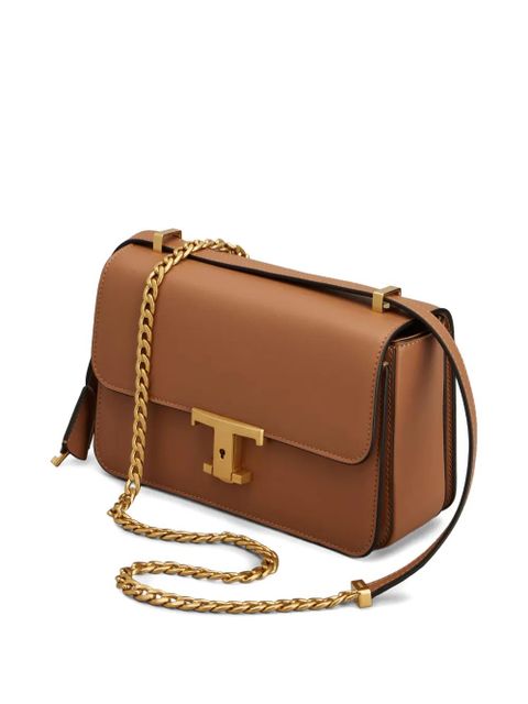 Tod's logo chain satchel - Neutrals