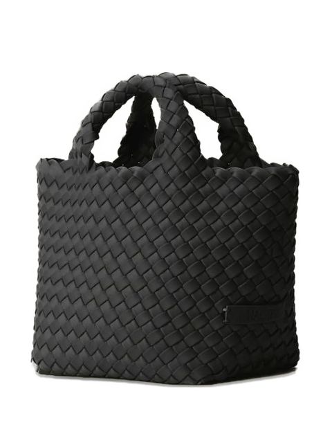 NAGHEDI St. Barths woven-design top-handle tote bag - Grey - zdjęcie produktu nr 1