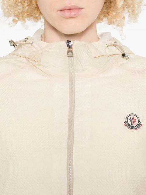 Moncler Edasic logo-patch jacket - Neutrals