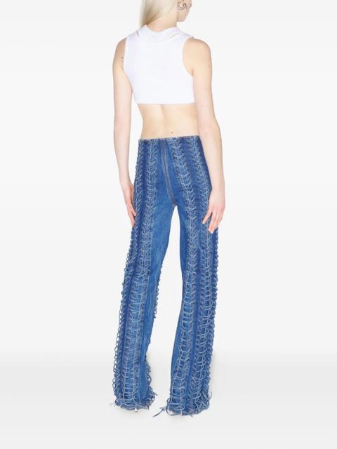Jean Paul Gaultier The Lace-Up jeans - Blue