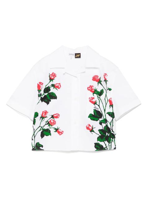 LOEWE floral-print shirt - White - zdjęcie produktu nr 1