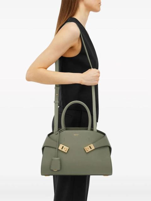 Ferragamo small Hug leather tote bag - Grey - zdjęcie produktu nr 2