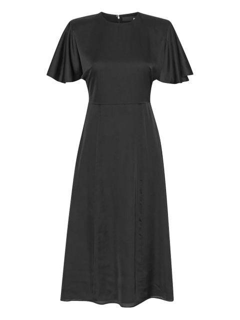 ROTATE BIRGER CHRISTENSEN chiffon midi dress - Black - zdjęcie produktu nr 1
